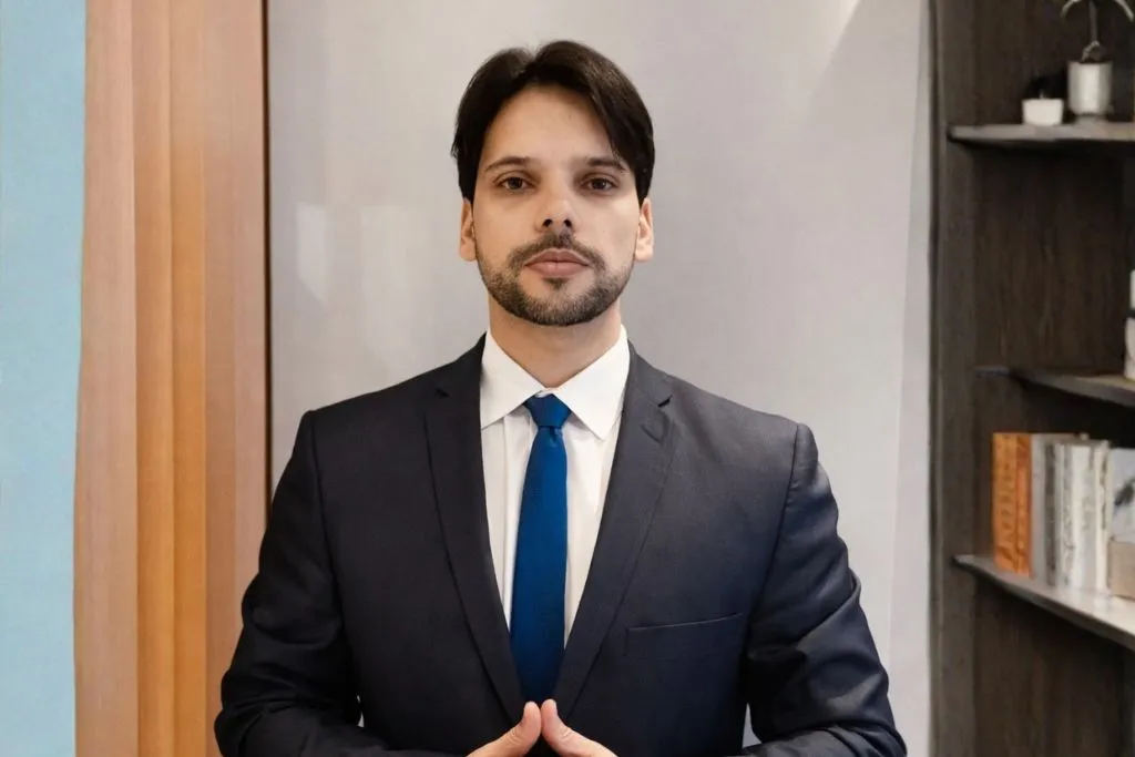 Advogado Luiz Miranda trabalhando